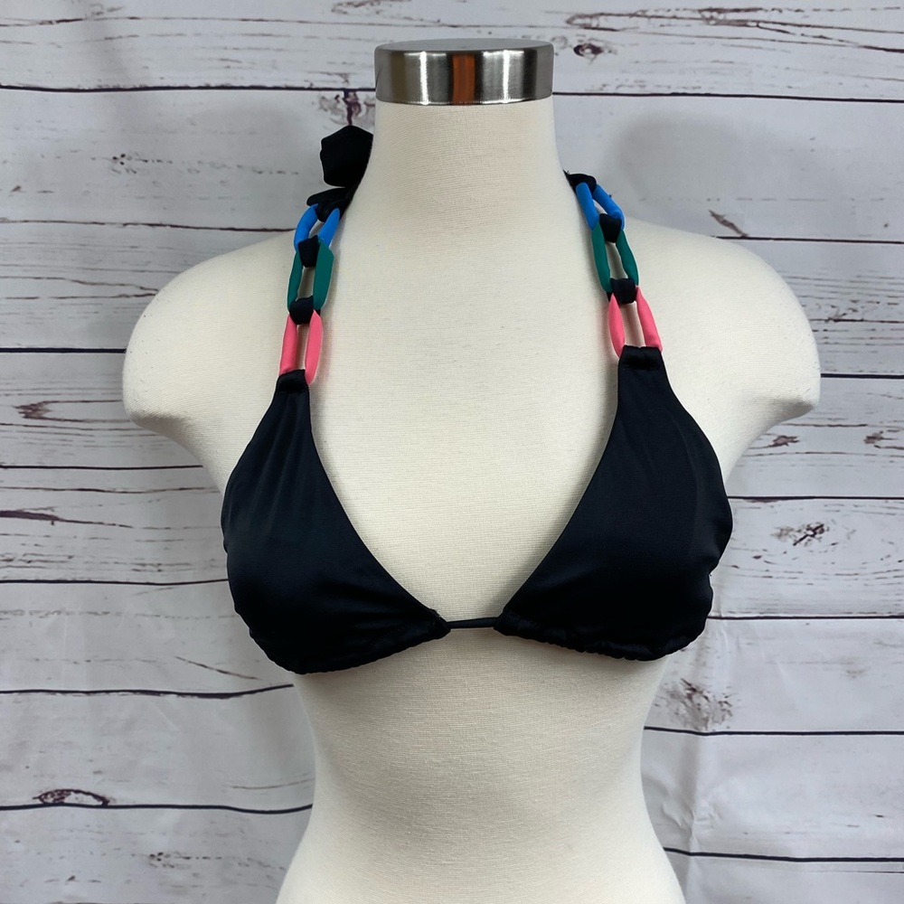 VS Black Chain Swim Top